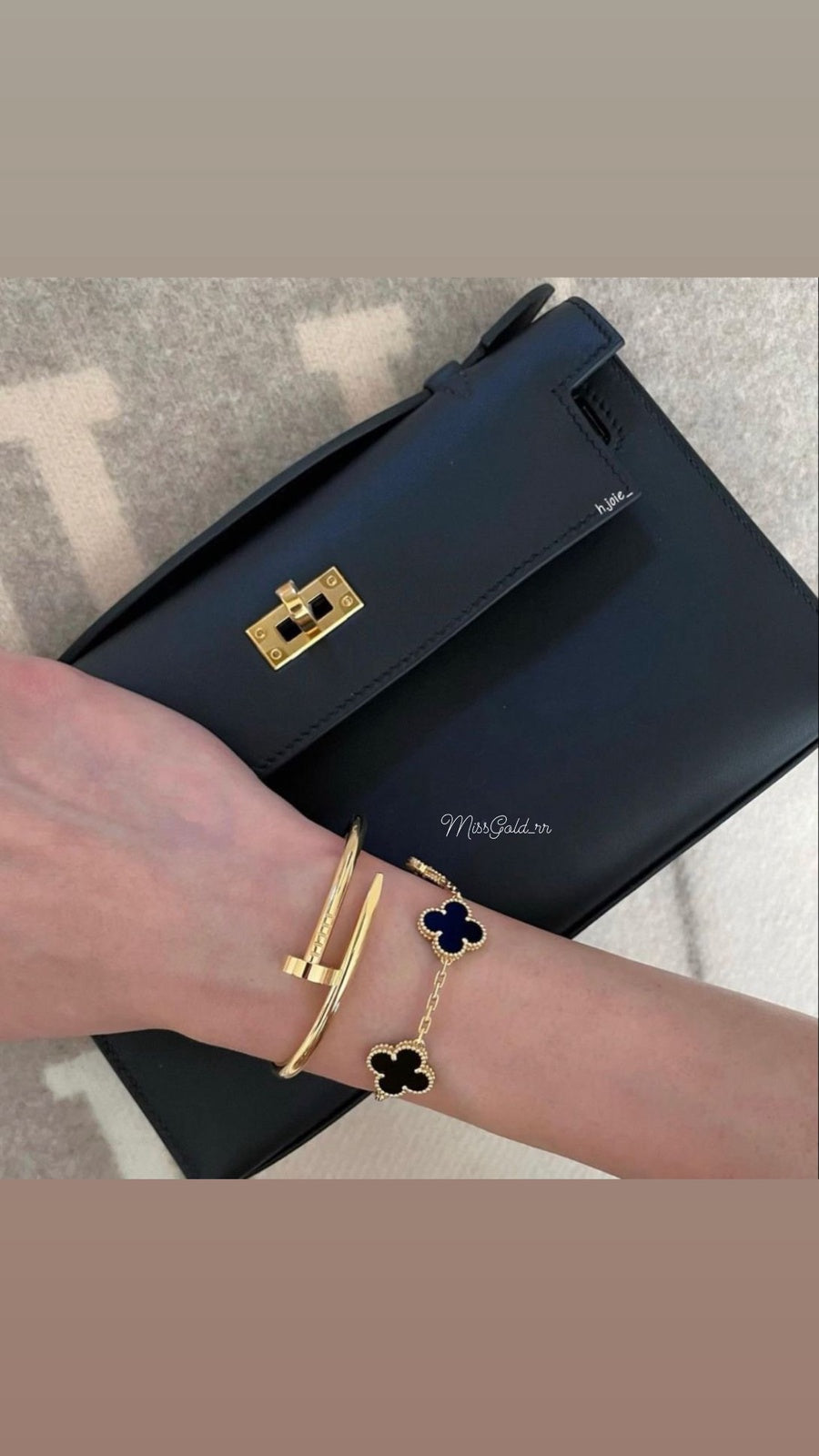Onsial stainless steel Van Cleef black