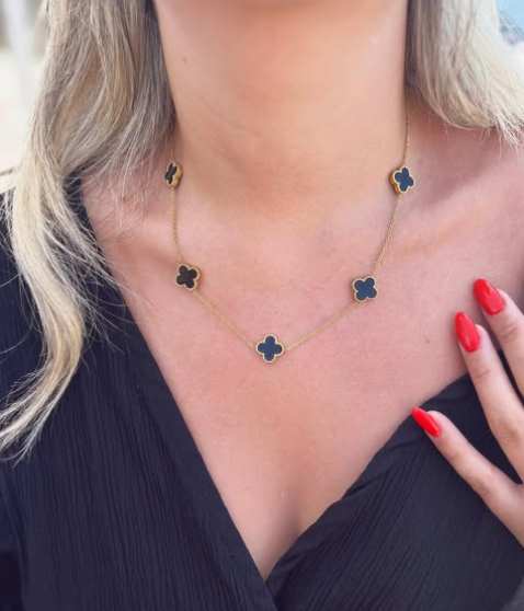 Van Cleef & Arpels black stainless steel chain