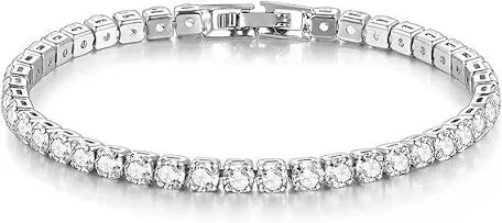 Tennis bracelet silver