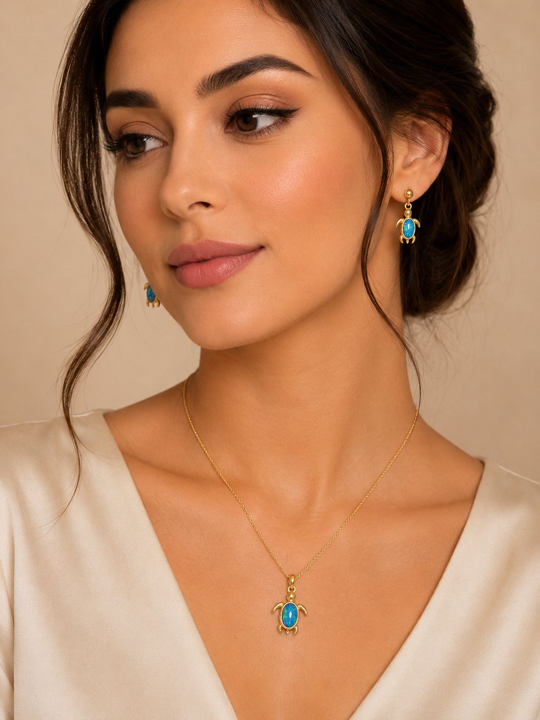 Full set necklace + earrings model 200