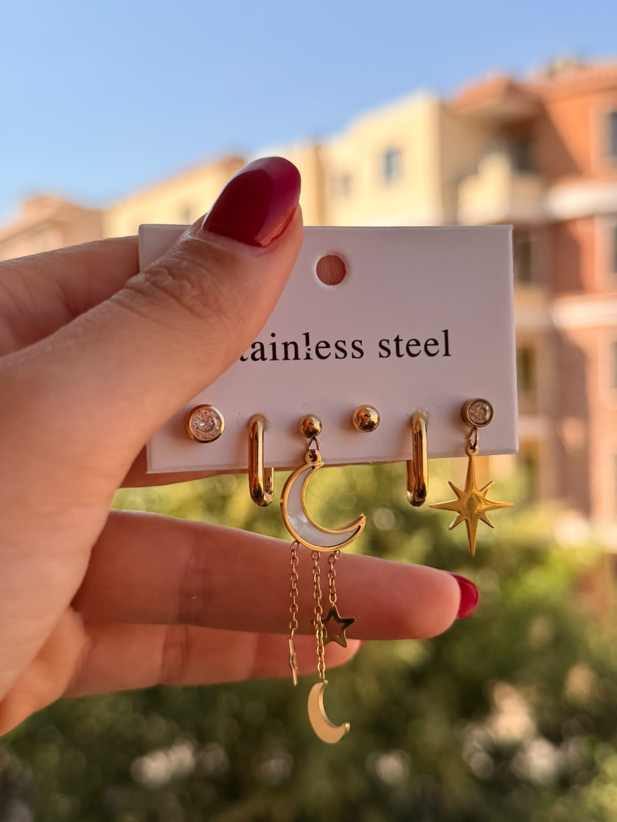 Earrings set 6 pieces model 47