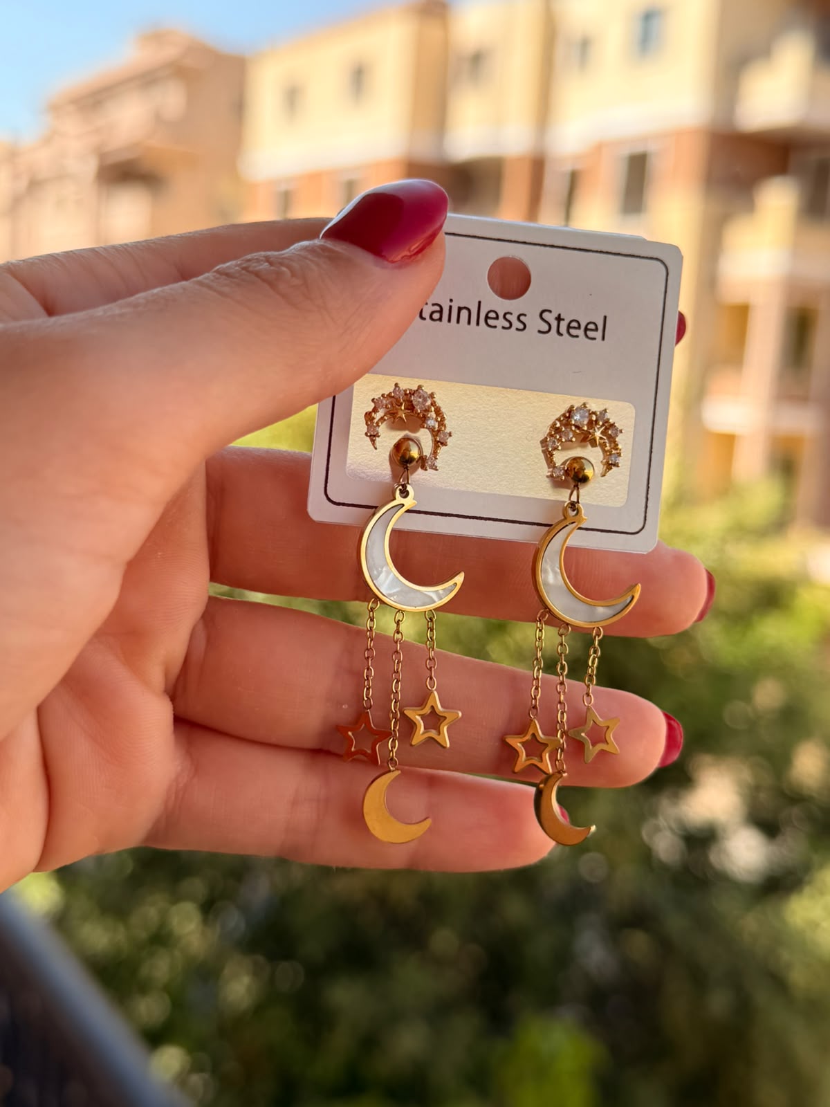Earrings set 4 pieces model 49